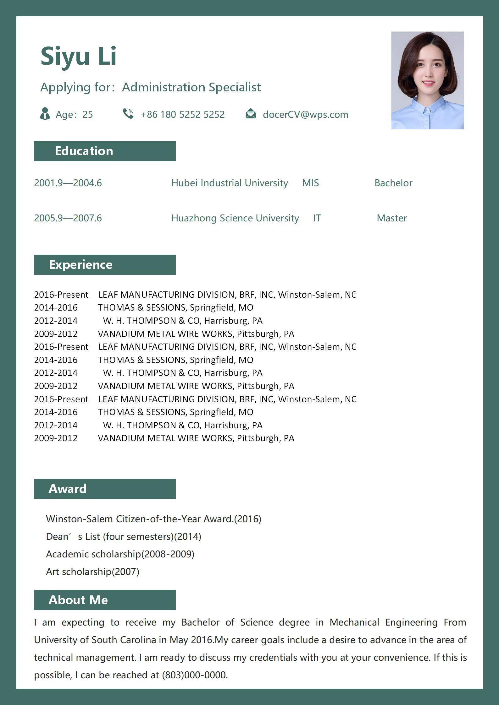 Wps Office Resume Template Debandje inside measurements 1587 X 2245