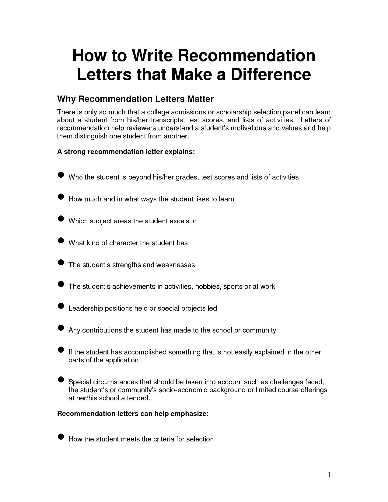 Write Letter Of Recommendation For Student Debandje with dimensions 1275 X 1650