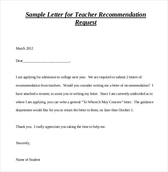 Write Letter Recommendation Teacher Debandje within dimensions 585 X 600