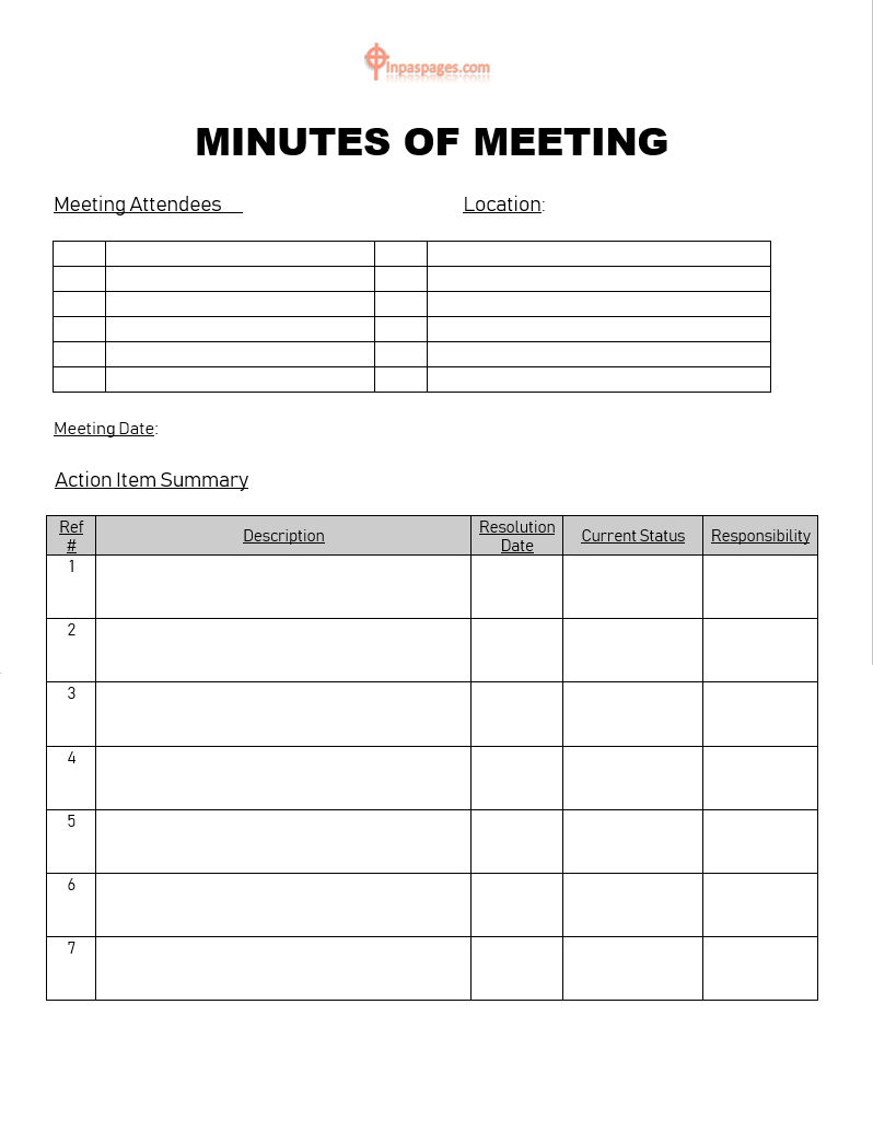 Write Professional Minutes Of Meeting Format Minutes Of for sizing 798 X 1036