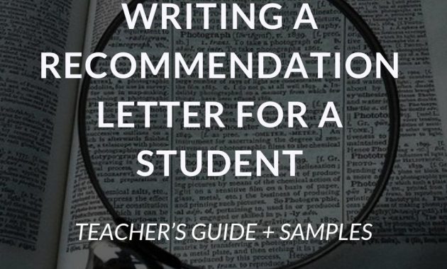 Writing A Recommendation Letter For A Student Teachers inside dimensions 1000 X 1000