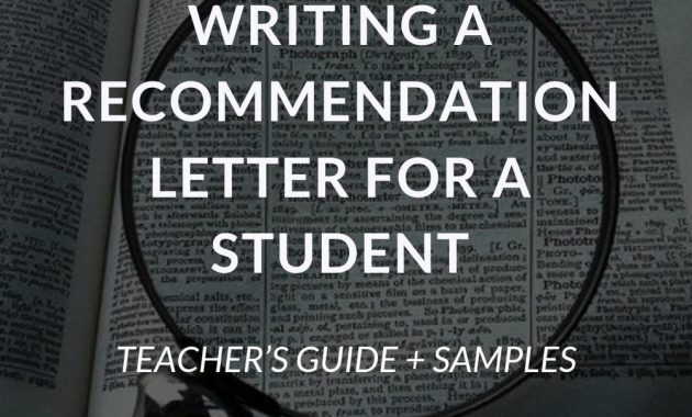 Writing A Recommendation Letter For A Student Teachers within size 1000 X 1000