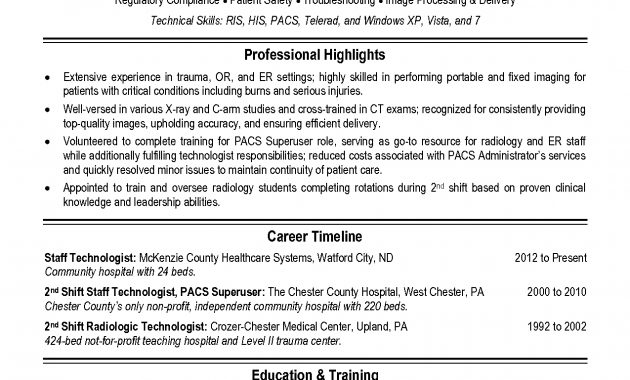 X Ray Professional Resume Examples Resume Resume for sizing 1275 X 1650