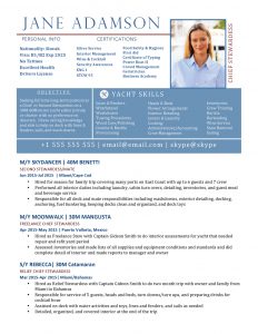 Yacht Resume Yacht Resume Stewardess pertaining to sizing 1000 X 1294