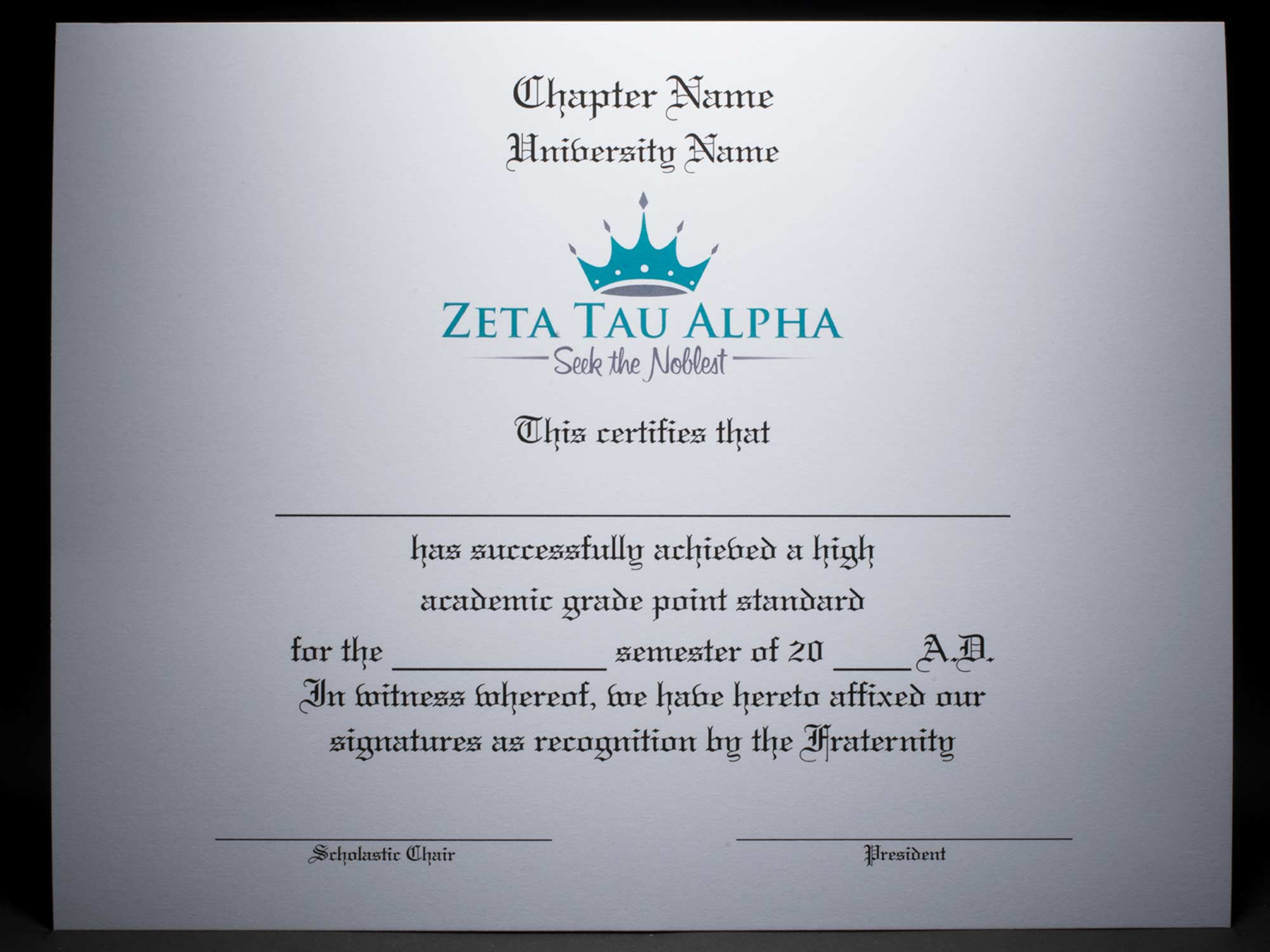 Zeta Tau Alpha Recommendation Letter Menom with regard to proportions 2000 X 1500