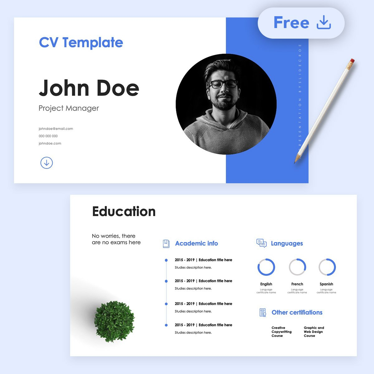 Zurich Cv Presentation Template Slidecore Templates with regard to dimensions 1200 X 1200